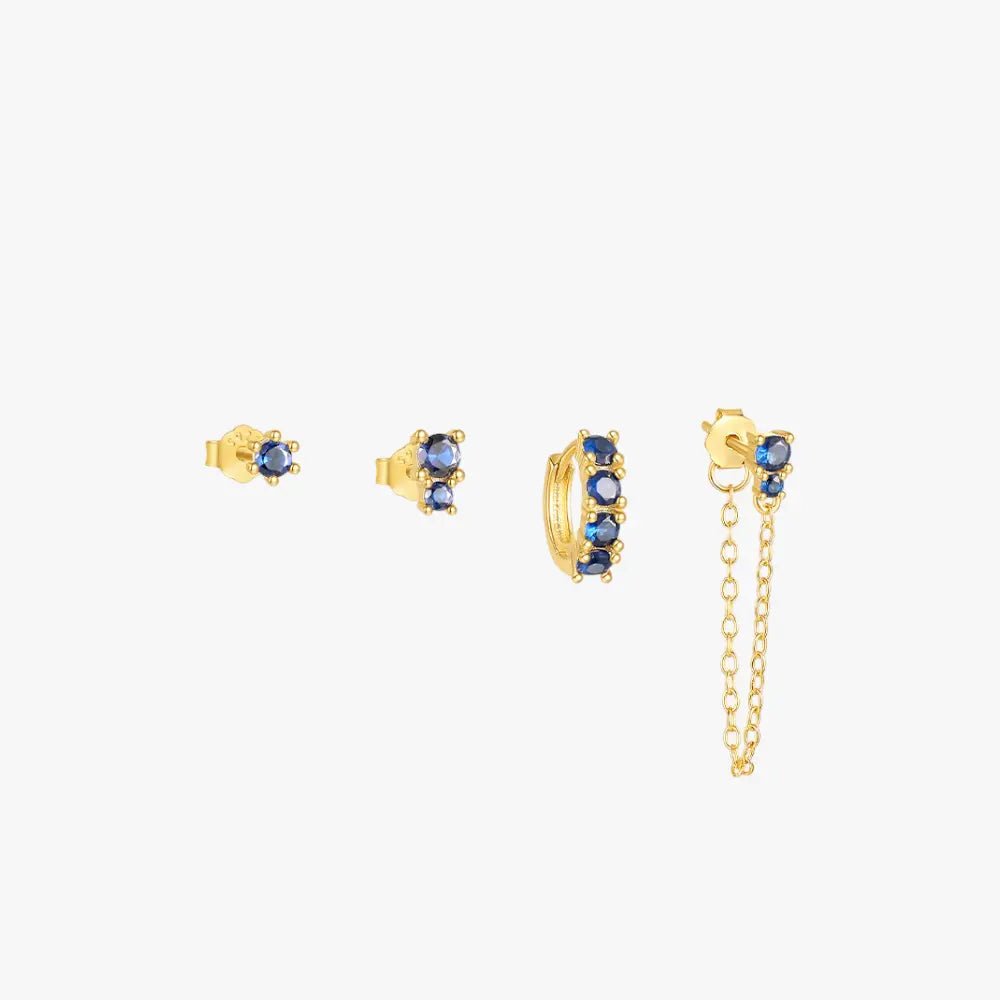 Sapphire Serenity Earrings Set - mifjewelry