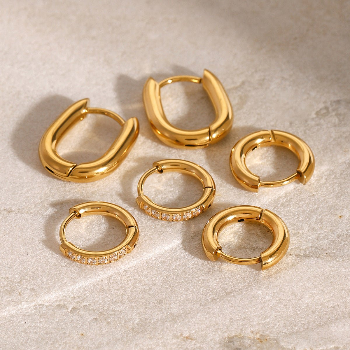 Sculpted Radiance Earring Set - mifjewelry
