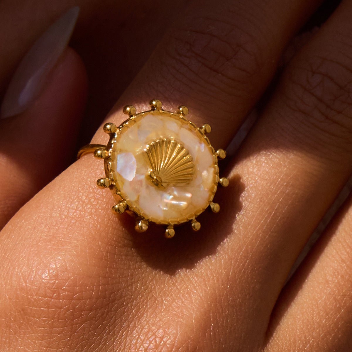 Seashell Crown Ring - mifjewelry
