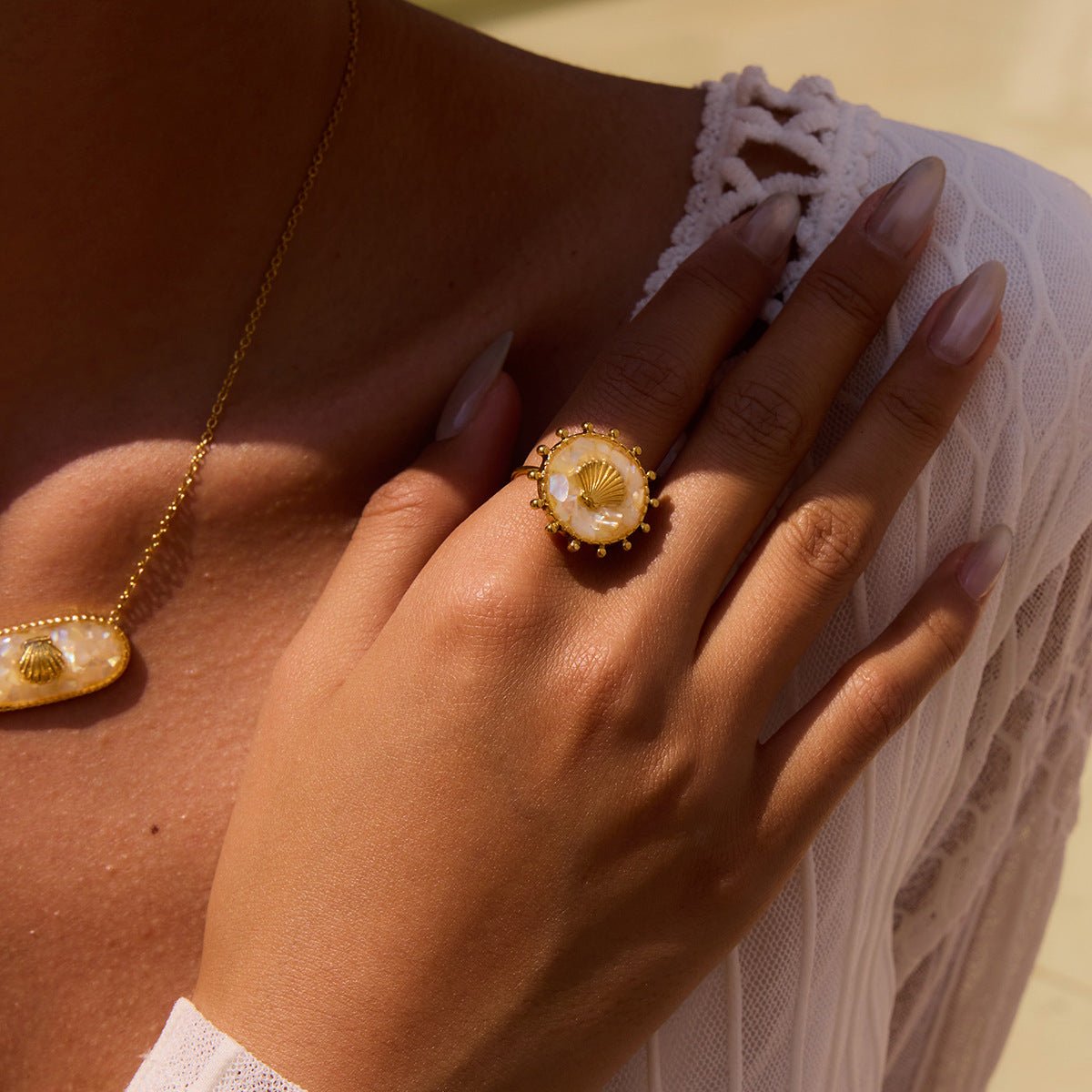 Seashell Crown Ring - mifjewelry