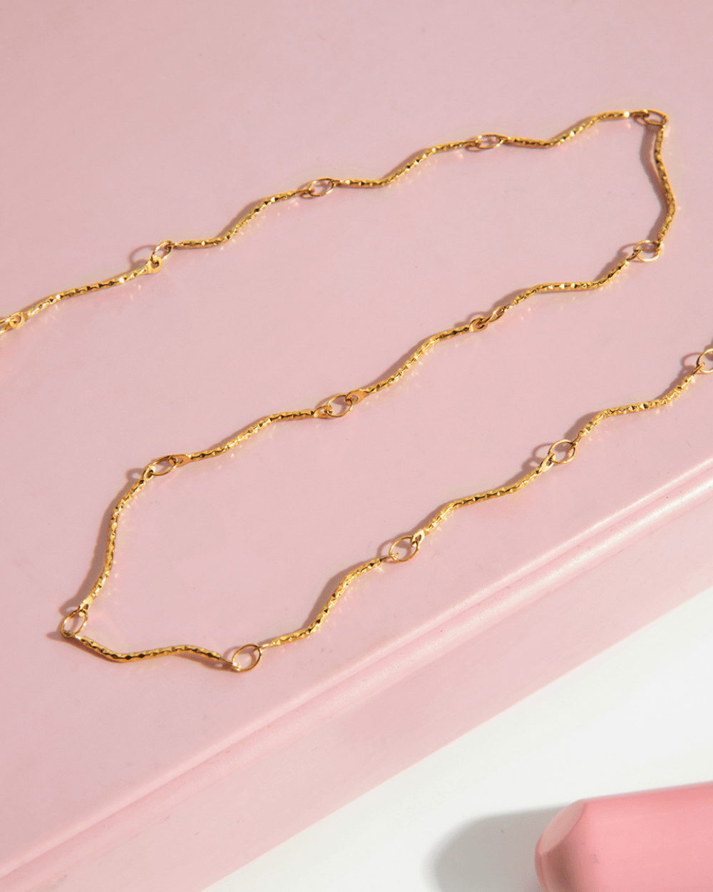 Slim Wave Link Necklace - mifjewelry