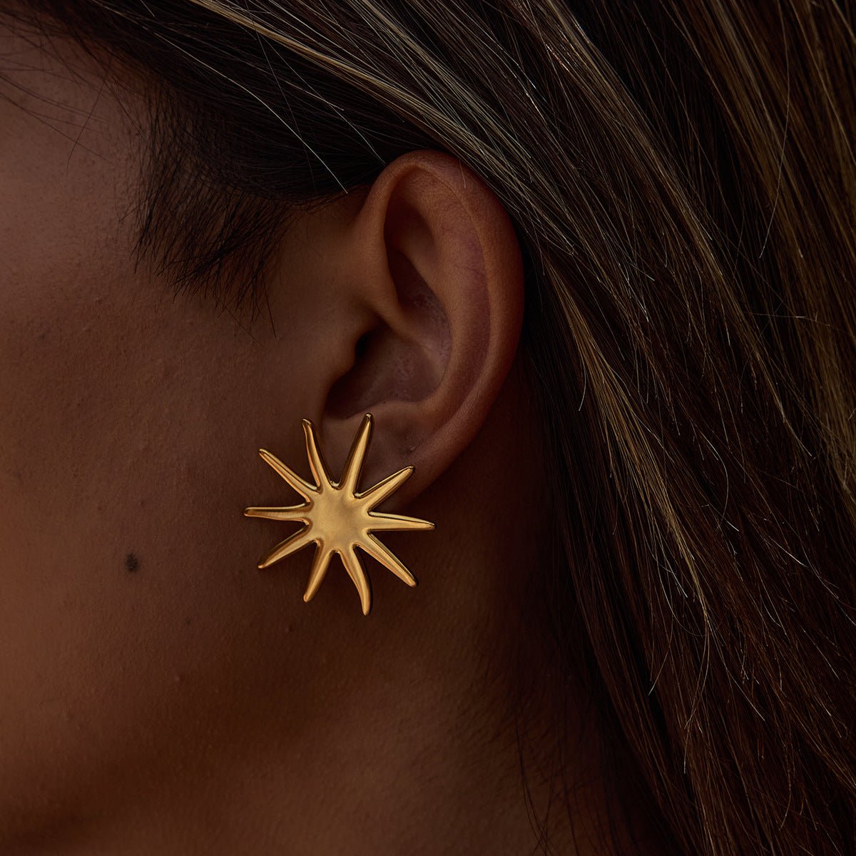 Solar Burst Studs - mifjewelry