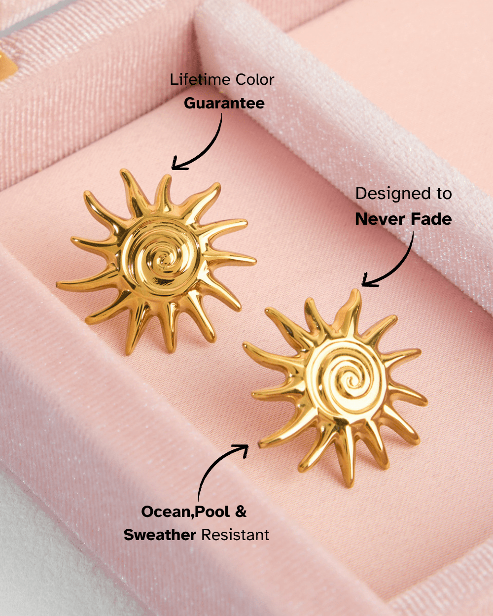 Solar Flare Stud Earrings - mifjewelry