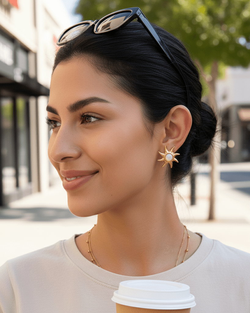 Solar Flare Stud Earrings - mifjewelry