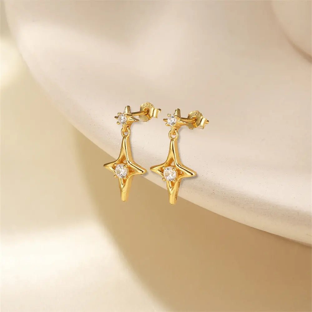 Star Drop Earrings - mifjewelry