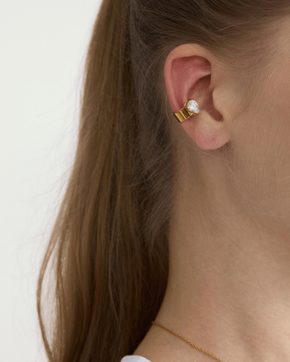 Teardrop Crystal Ear Cuff - mifjewelry