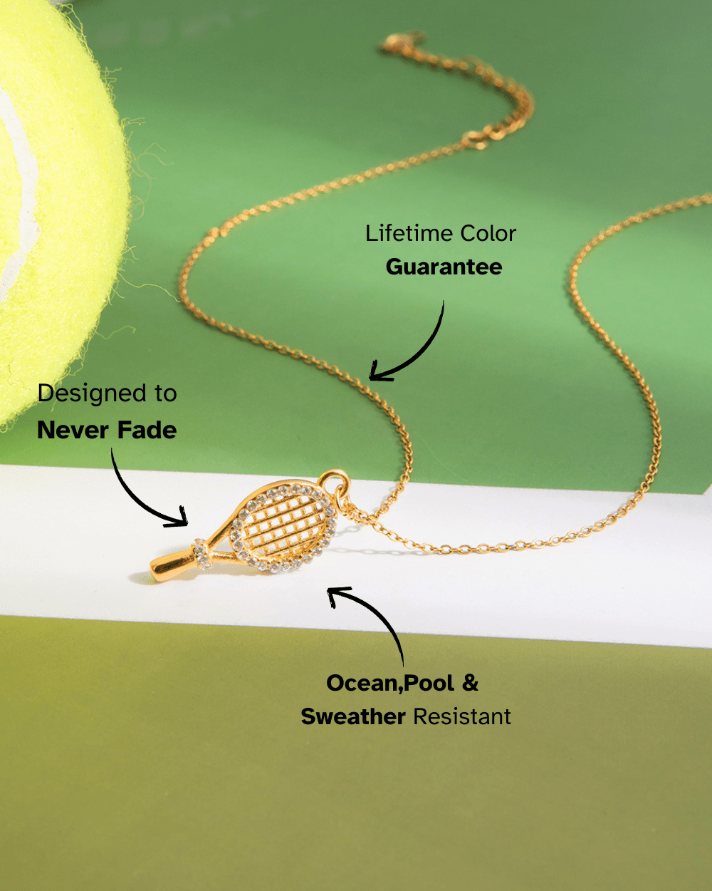 Tennis Charm Necklace - mifjewelry