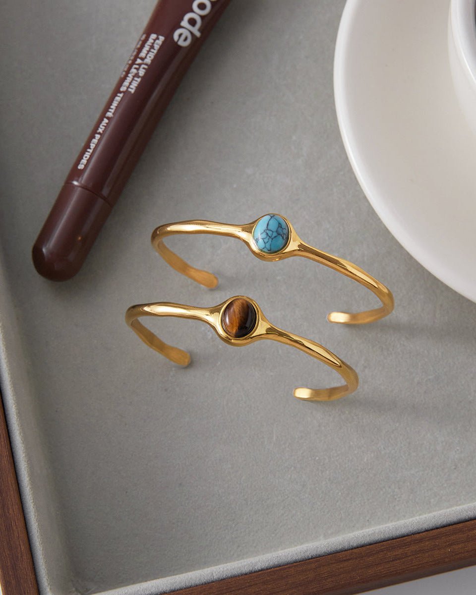 Tiger’s Eye Glow Cuff Bracelet - mifjewelry