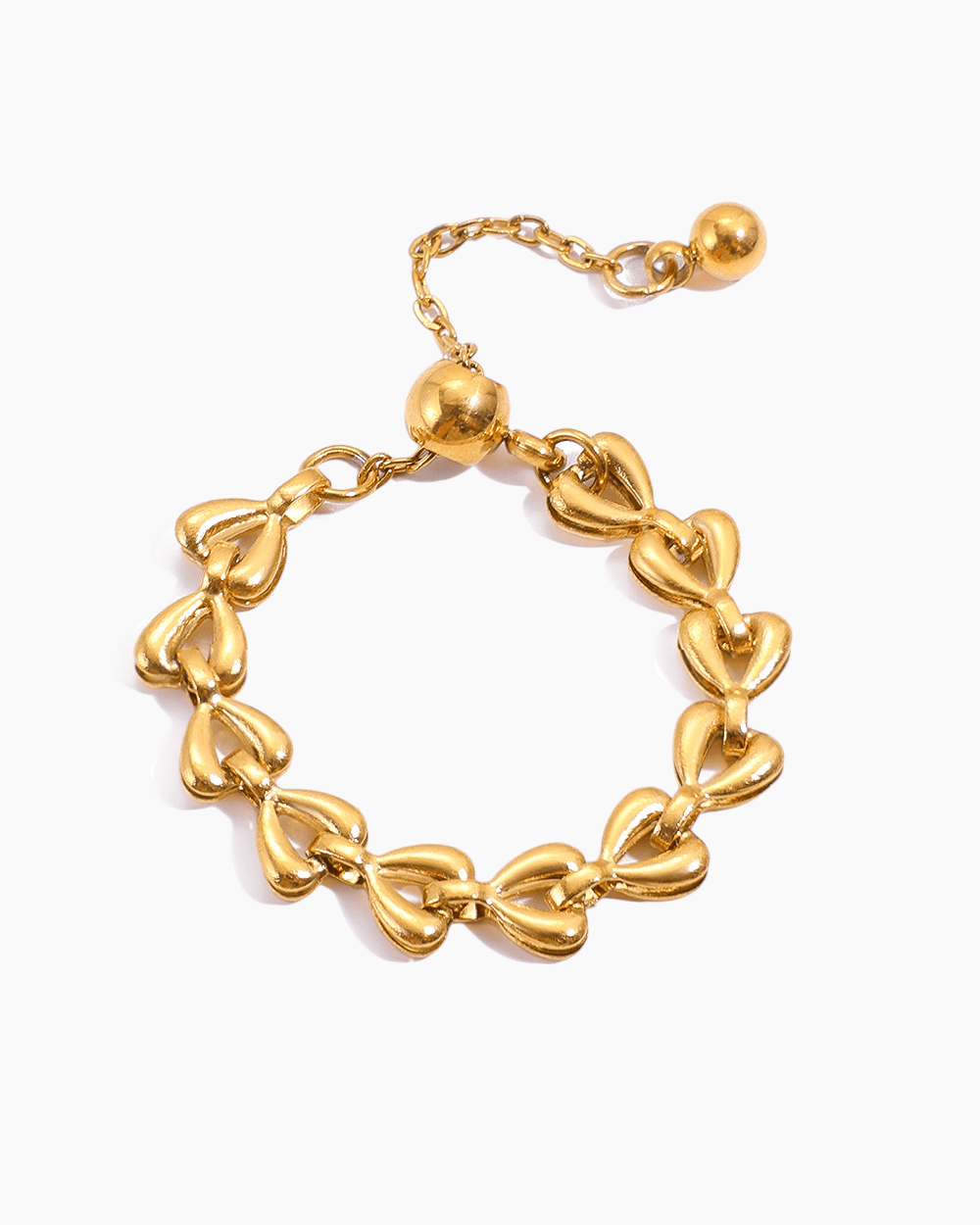 Tiny Hearts Charm Finger Chain - mifjewelry