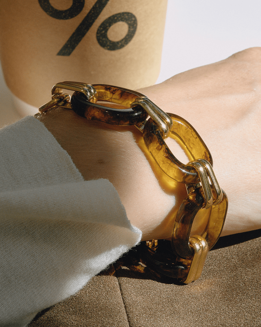 Tortoise Link Chunky Chain Bracelet - mifjewelry
