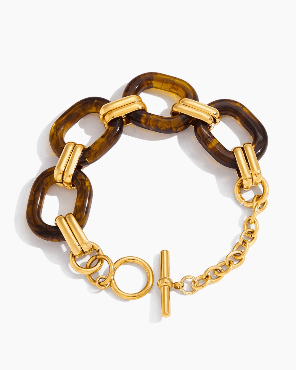 Tortoise Link Chunky Chain Bracelet - mifjewelry