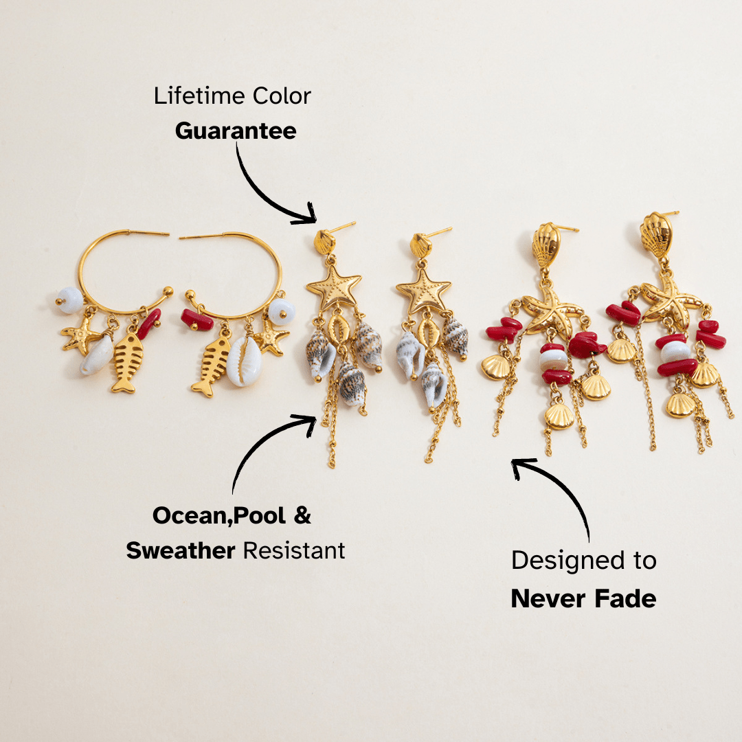 Tropic Catch Hoop Earrings - mifjewelry