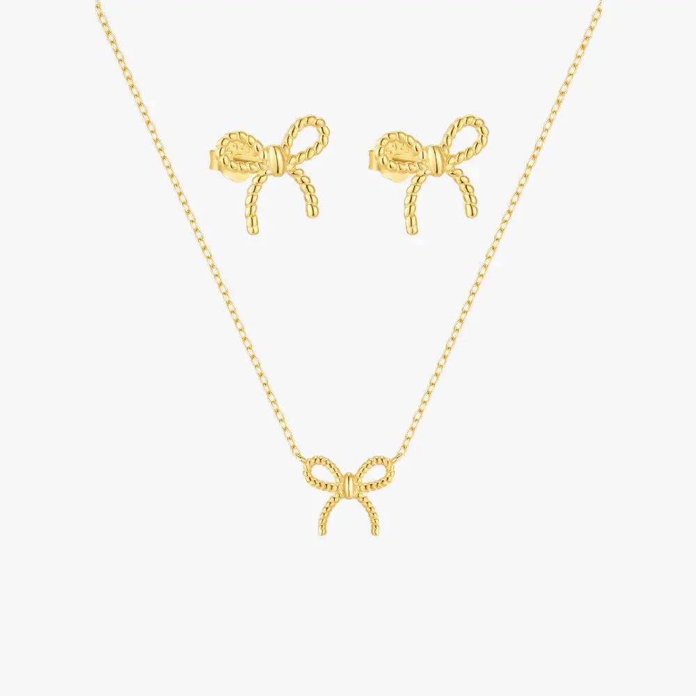Twisted Bow Knot Jewelry Set - mifjewelry