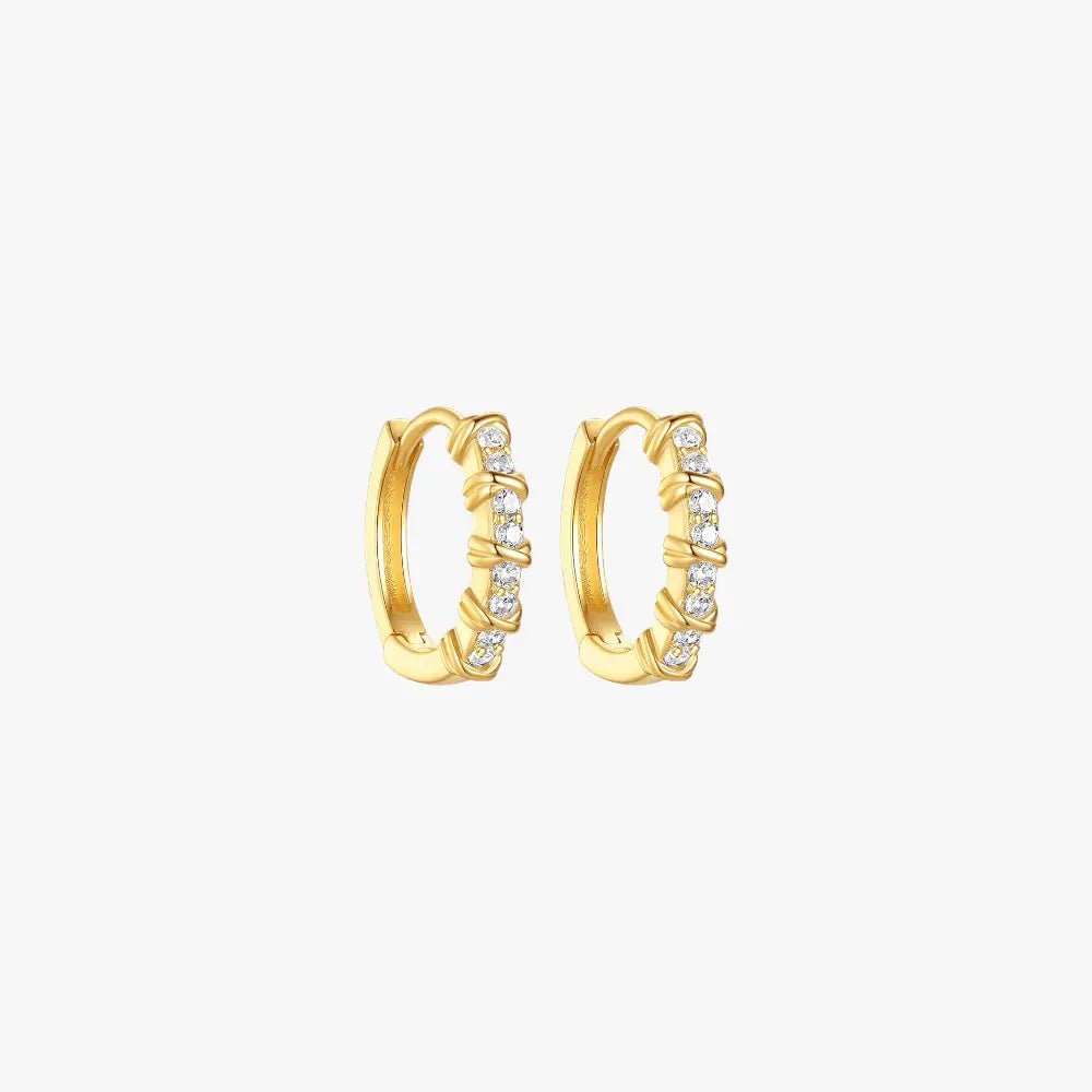 Twisted Hoop Earrings - mifjewelry