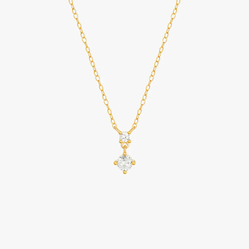 Classic Four-Prong Zircon Necklace