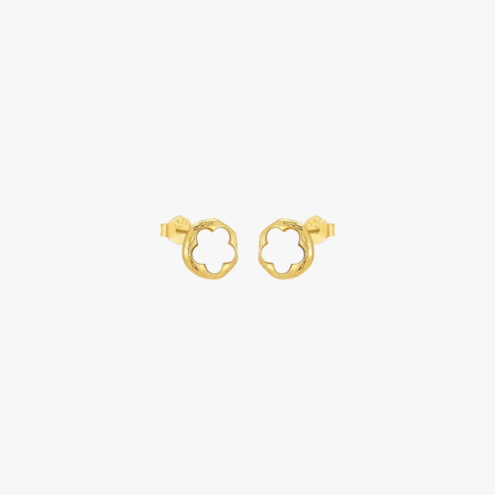 White Shell Flower Stud Earrings - mifjewelry