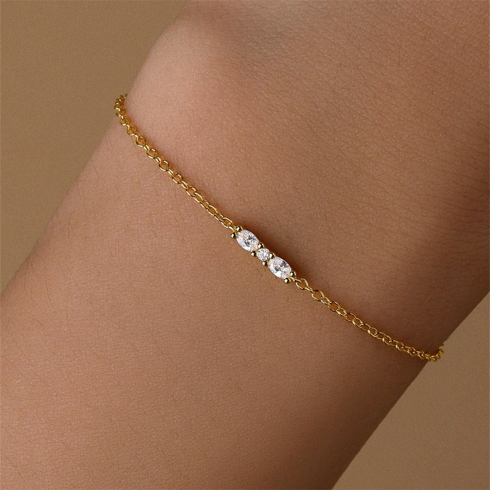 Zirconia Bar Bracelet - mifjewelry
