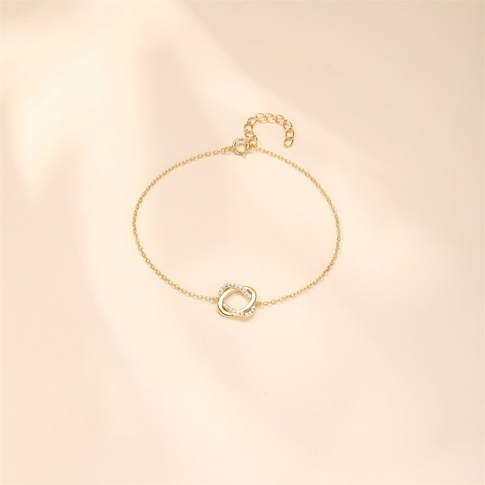 Zirconia Heart Knot Bracelet - mifjewelry