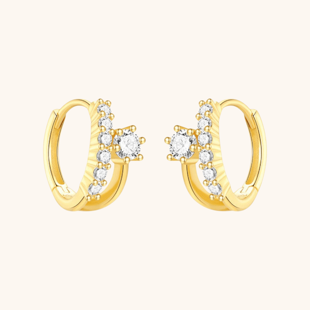 Zirconia Infinity Hoop Earrings - mifjewelry