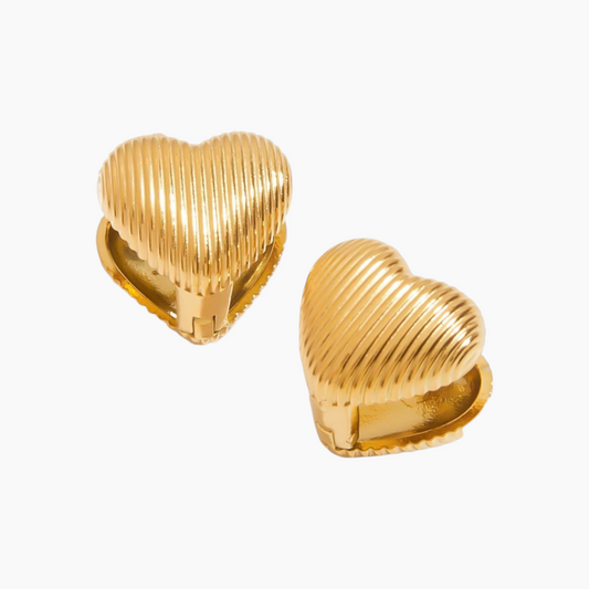 Golden Heart Clip-Ons