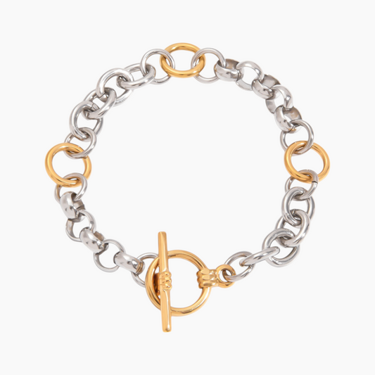 Duo Chain Toggle Bracelet