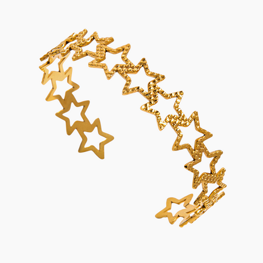 Stellar Gleam Cutout Star Bracelet