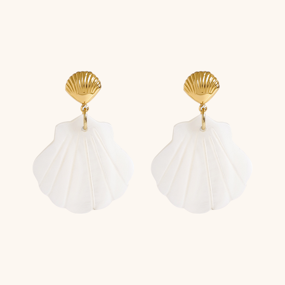 Dawn Shell Drop Earrings