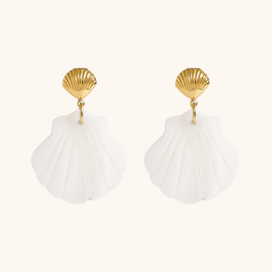 Dawn Shell Drop Earrings