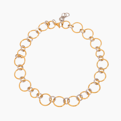 Orbit Loop Chain Necklace - Gold & Silver