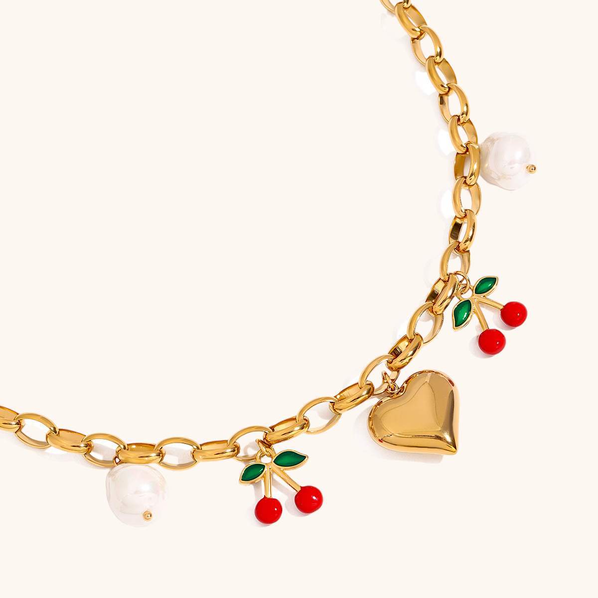 Cherry Love Charm Necklace