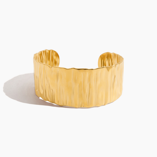 Ridge Gleam Cuff Bracelet