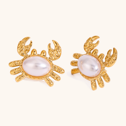 Ocean Treasure Crab Earrings