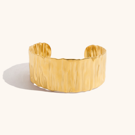 Ridge Gleam Cuff Bracelet
