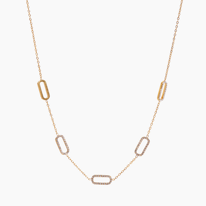Sparkling Link Chain Necklace