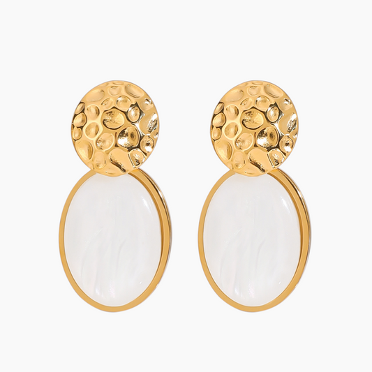 Tide Oval Earrings