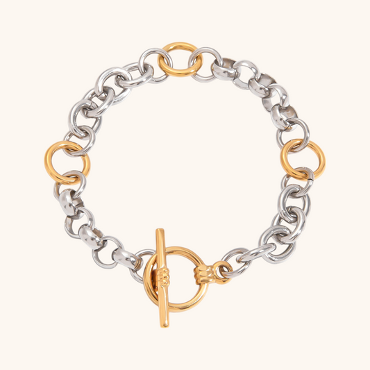 Duo Chain Toggle Bracelet
