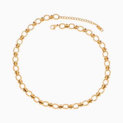 Golden Tide Oval Link Necklace