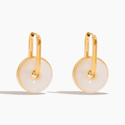 Jade Loop Drop Earrings