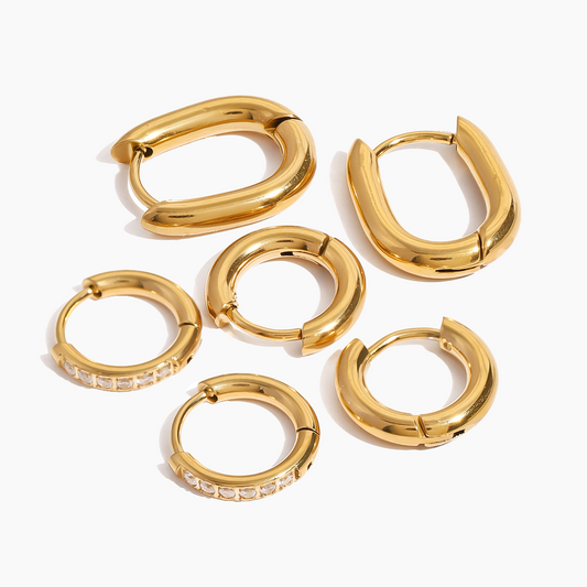 Sculpted Radiance Earring Set