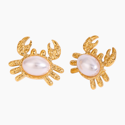 Ocean Treasure Crab Earrings
