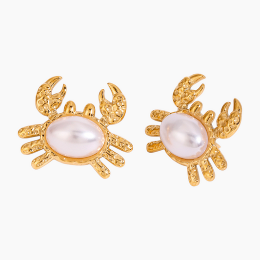 Ocean Treasure Crab Earrings