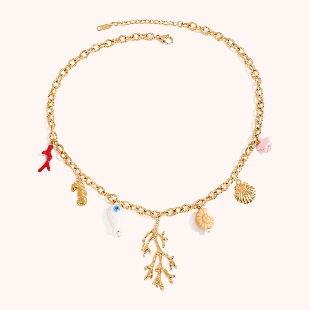 Coral Sea Dream Charm Necklace