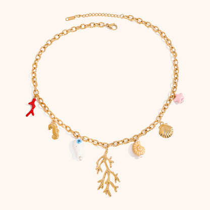 Coral Sea Dream Charm Necklace
