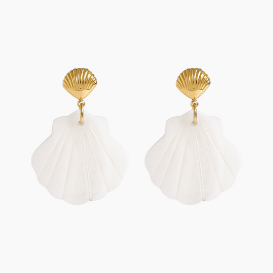 Dawn Shell Drop Earrings