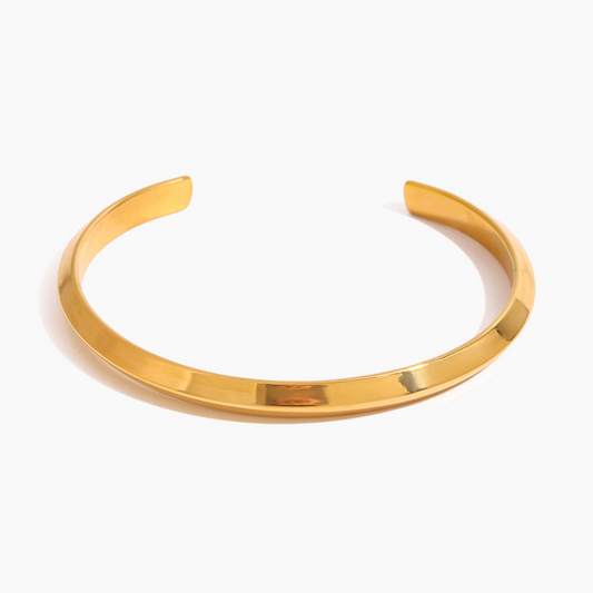 Linéa Edge Cuff Bracelet - Golden
