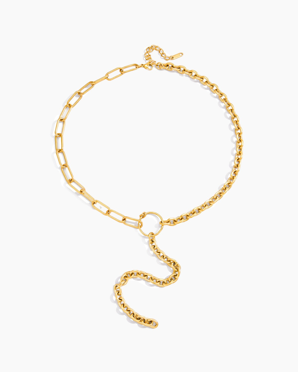 Orbit Drop Chain Necklace