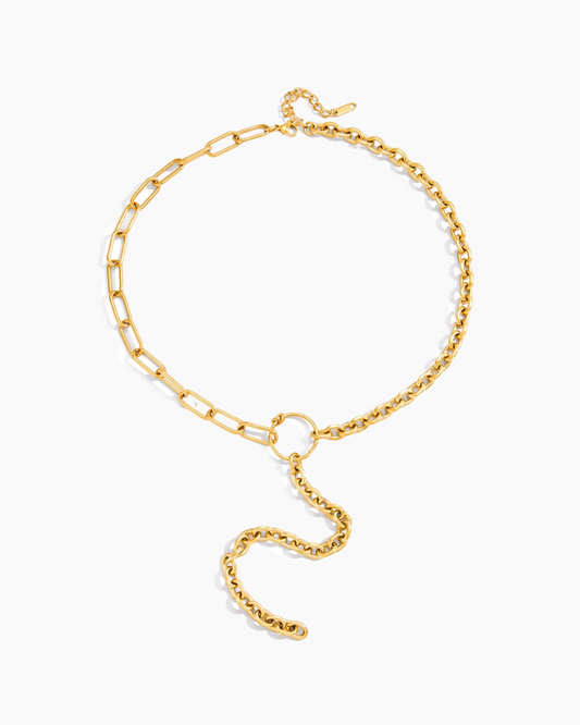 Orbit Drop Chain Necklace