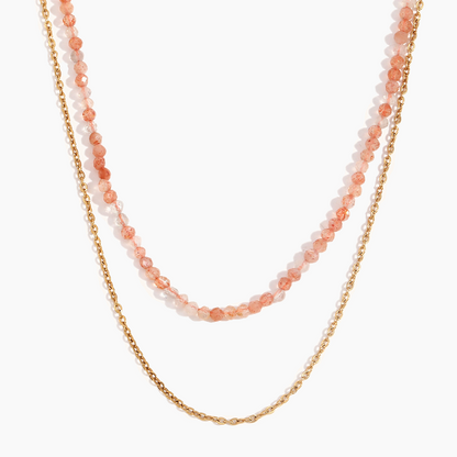 Emerald Drift Layered Necklace