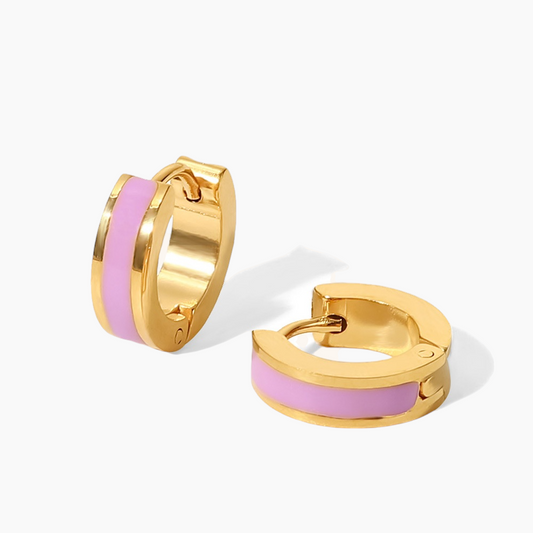 GlowPop Hoop Earrings – Dreamy Bloom