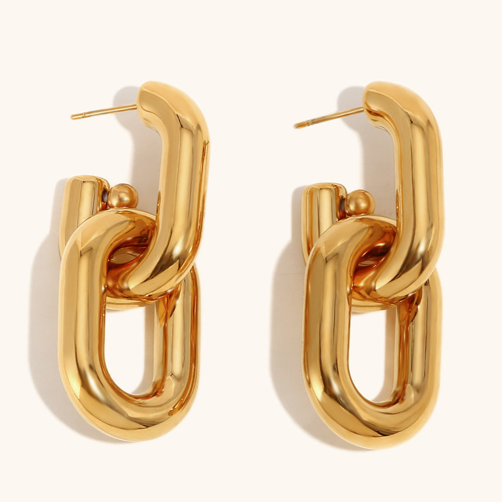 Bold Link Chain Earrings
